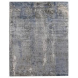 Koda Handmade Synthetic Silver/Blue/Brown Area Rug