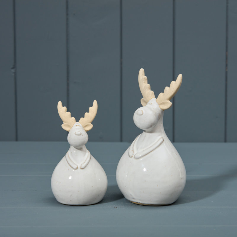Christmas Deer Figurines & Collectibles, 17cm H x 7cm W x 7cm D