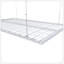 Étagère de rangement blanche pour garage 4 x 8 pi pour plafonds hauts de 10 à 12 pi, fabrication entièrement en acier d'une capacité de 350 lb avec verrou de sécurité (installation requise, organisateur de garage robuste)