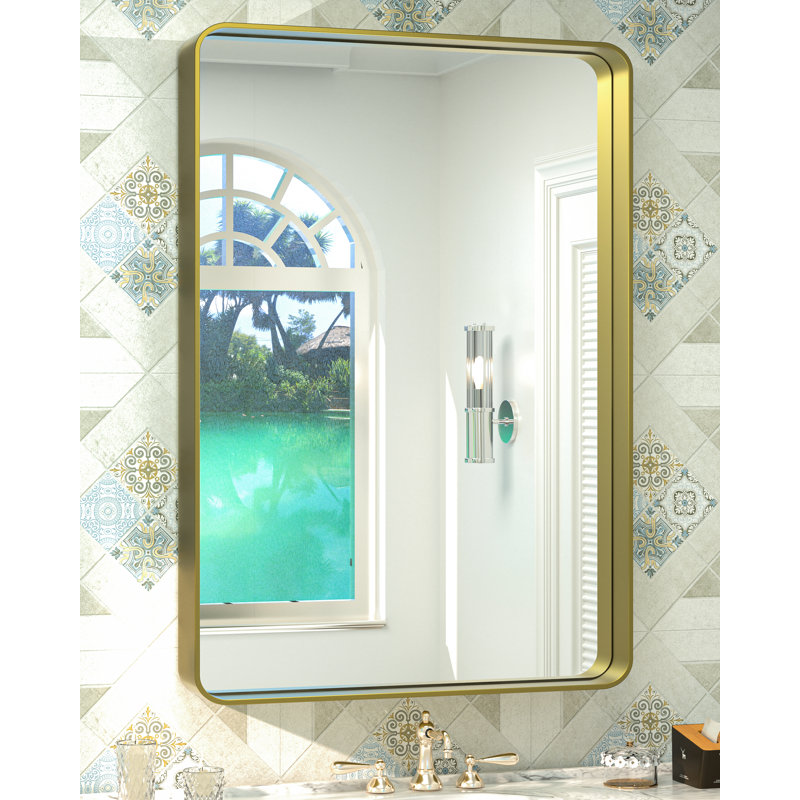 Miroir mural Brayner, Or, 24 po x 36 po