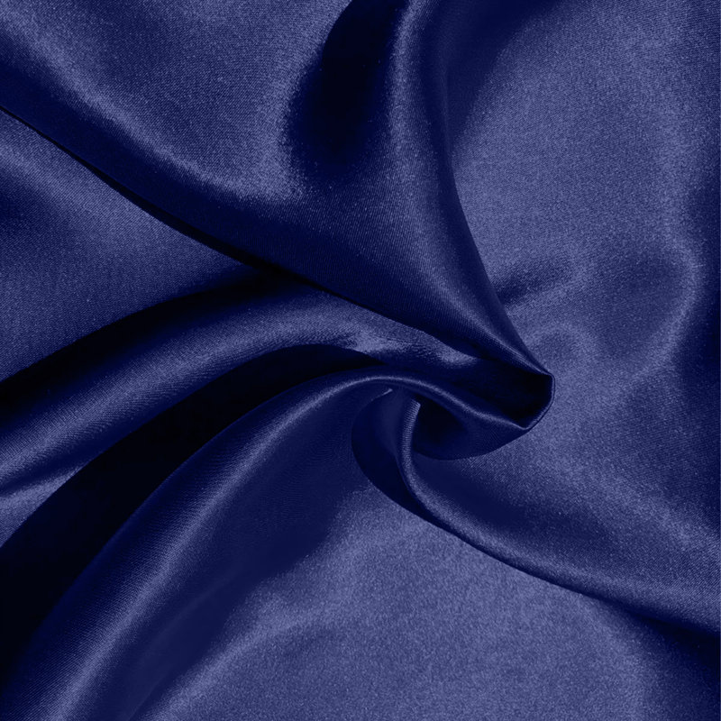 Satin Standard Pillowcase - Set of 2, Navy