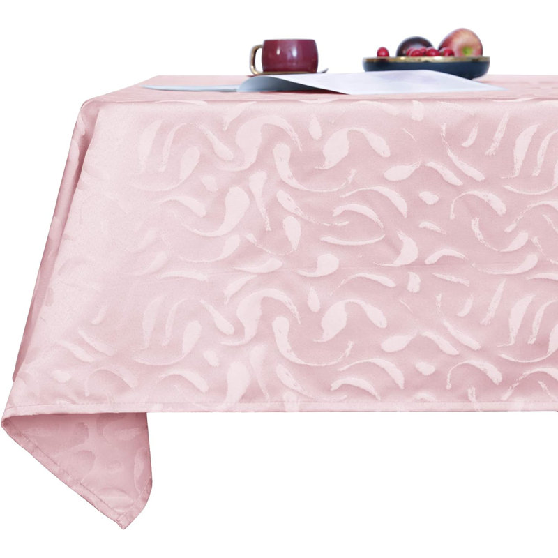 Rectangle Floral Polyester Tablecloth, Dark Blue, 130cm W x 280cm L