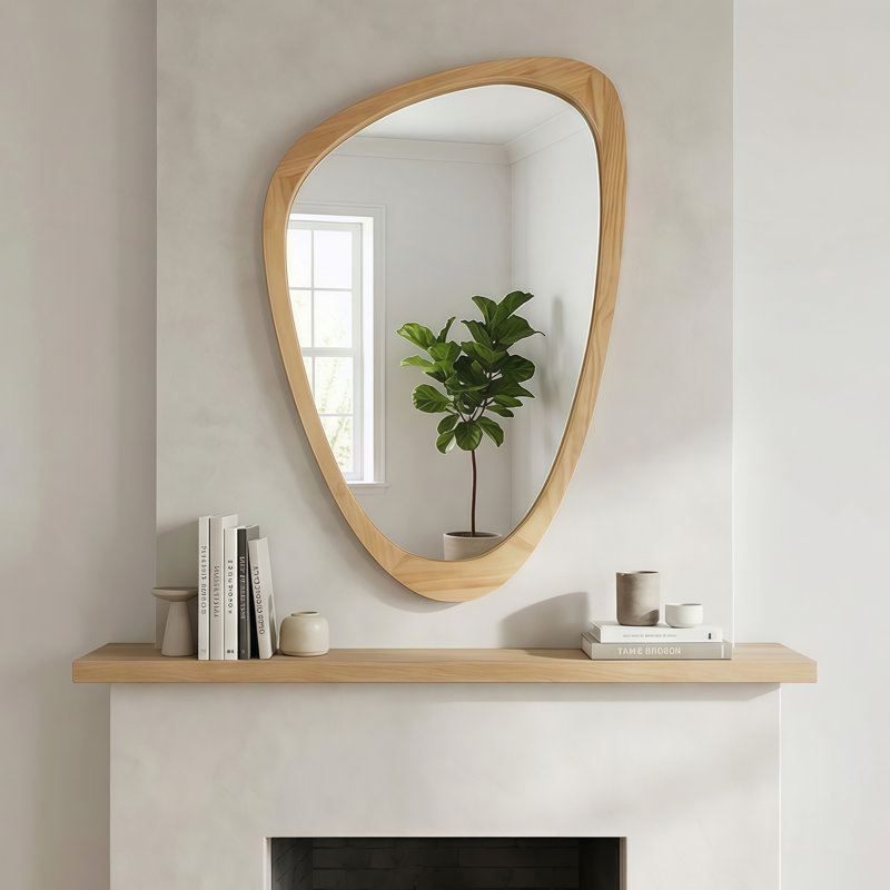 Miroir décoratif 24 "x 36", Chêne