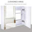 Isau Surface Framed Mirrored Bathroom Cabinets with Mirror and 2 Adjustable Shelves