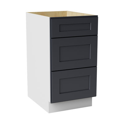 Ready to Assemble Solid Wood Shaker Drawer Base Kitchen Cabinet