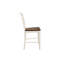 Ensemble de salle à manger 5 pièces à hauteur de comptoir avec plateau en chêne et chaises à dossier échelle, 4 chaises avec 1 table pour la salle à manger
