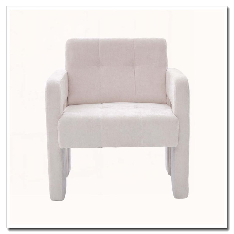 Fauteuil rembourré, Beige