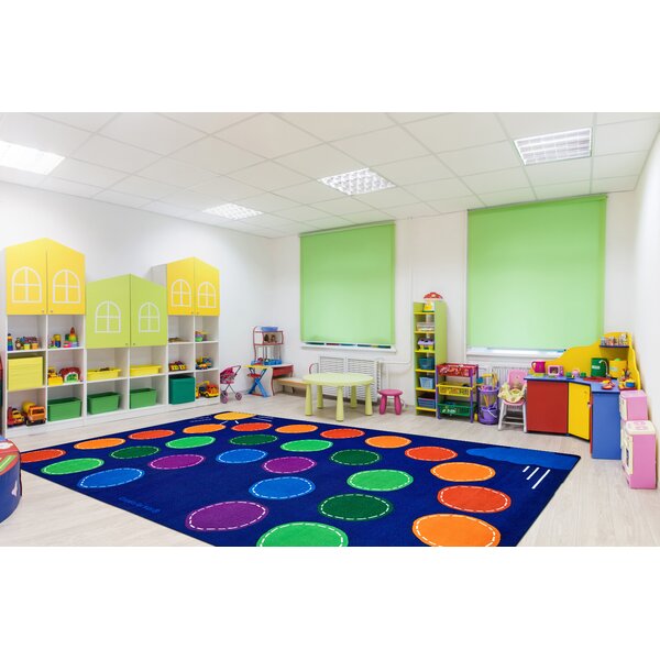 Flower Burst Classroom Rug (6' x 9' Rectangle)