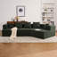 Canapé en mousse à mémoire de forme désossé, sans installation et facile à transporter, canapé moderne à assise profonde avec tissu chenille