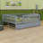 Wood Daybed With Trundle And Fence Guardrails-1255927858