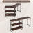 Patented 360° Free Rotating Sofa Side Table with Storage Shelves and Casters