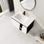 Meuble-lavabo mural flottant 32 po avec lavabo simple et porte d'armoire à fermeture en douceur 32 po-126528548