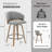 26'' Swivel Upholstered Counter Stool With Wood Frame-729968464