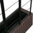 Resin Wicker Planter with Trellis, Multi-tone Brown