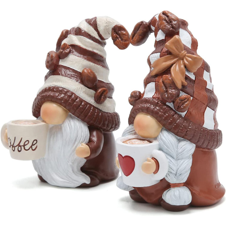 The Holiday Aisle® 2PCS Coffee Gnomes Coffee Bar Decor Accessories ...
