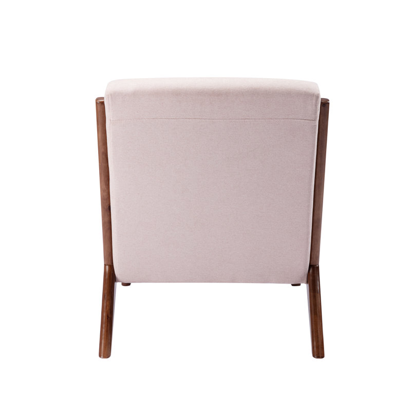 Upholstered Armchair, Pink