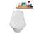 67" Streamline Soaking Freestanding Tub and Tray With Internal Drain-101698040