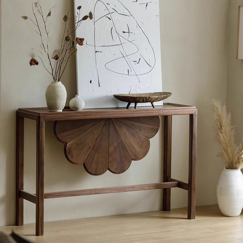 Nouvelle table de véranda en bois massif de style chinois