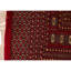 Tapis rouge / brun / beige en laine noué à la main de conception unique 5 pi 1 po x 7 pi 10 po