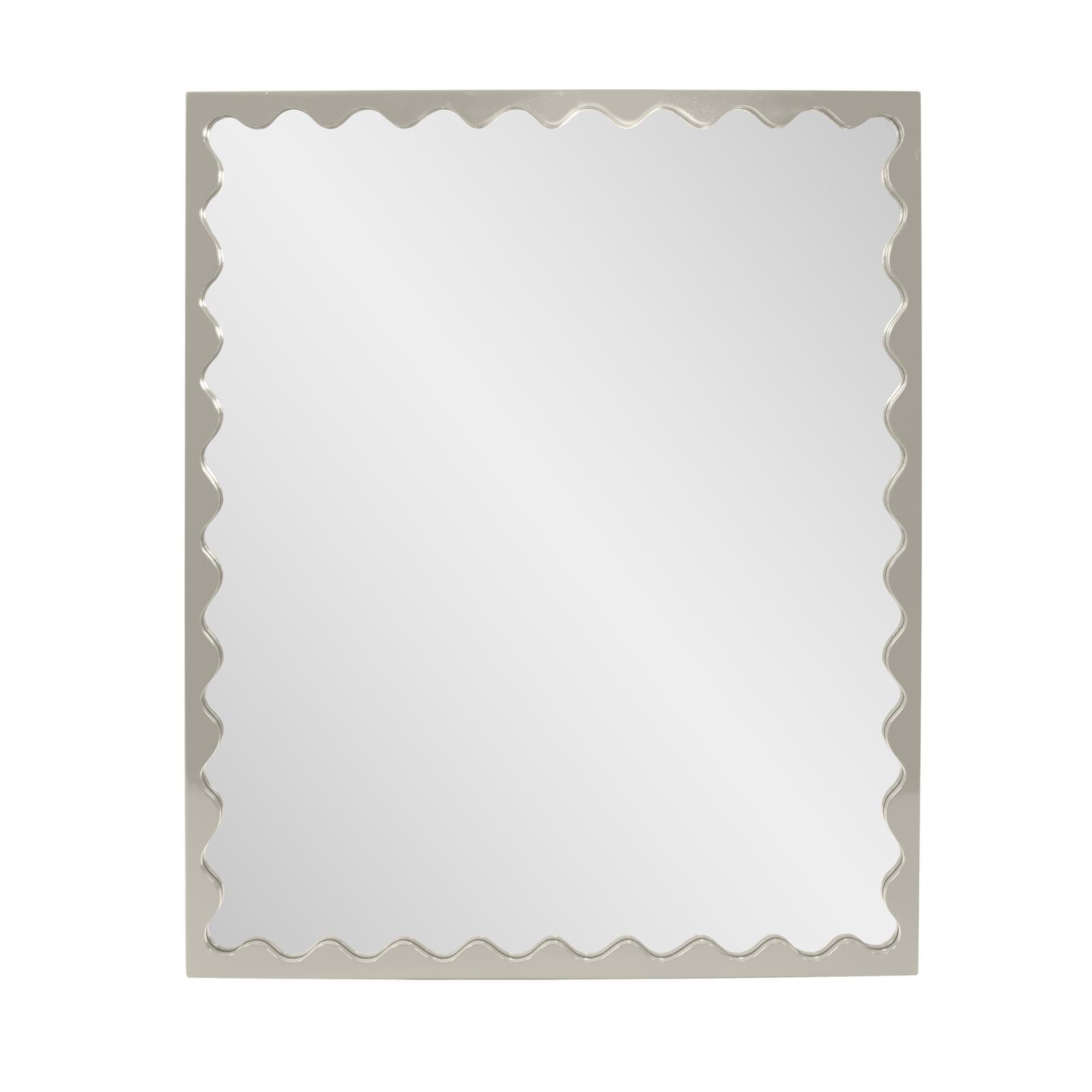 Ailee Rectangle Mirror, Nickel