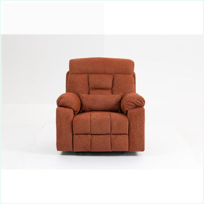 Recliners Oversized Lift Chair, 400lbs Capacity, 180° Flat Lay, Heating &amp; Massage, Dual OKIN Motors | Rose | Velvet