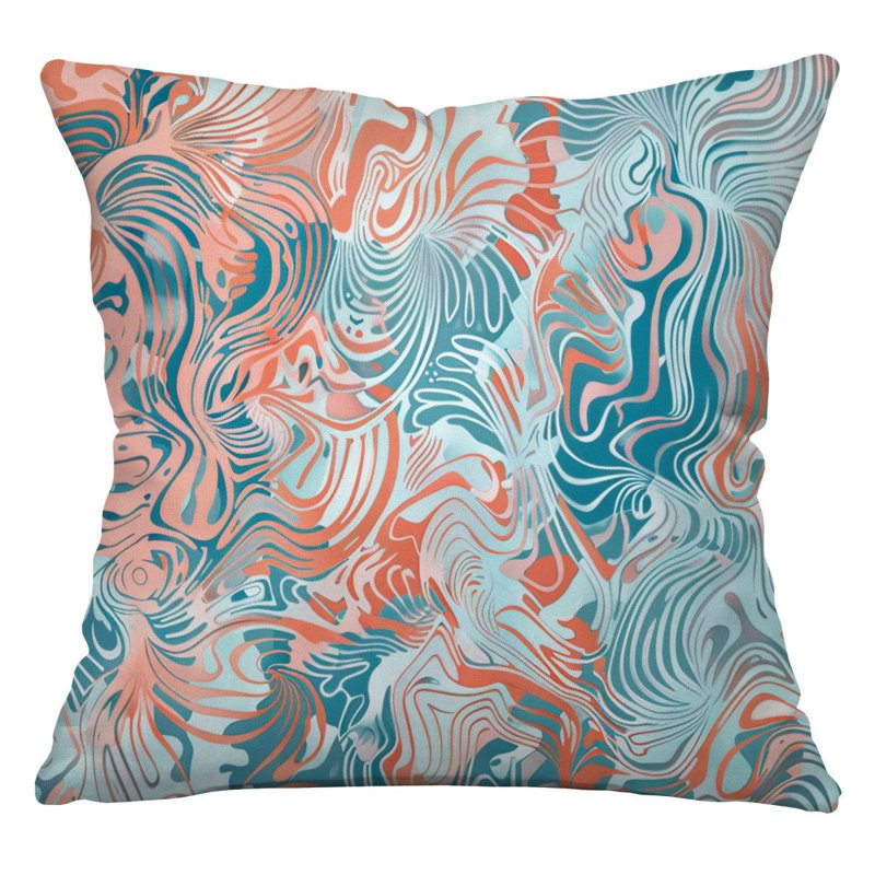 Coussin Whirling, H 18 po x l 18 po