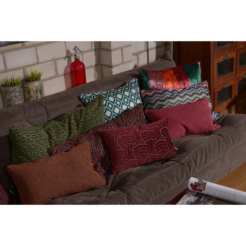 Peru Rectangular Throw Cushion, Taupe/Yellow