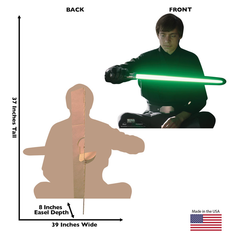 37'' Multicolor Cardboard Cutout of Luke Skywalker