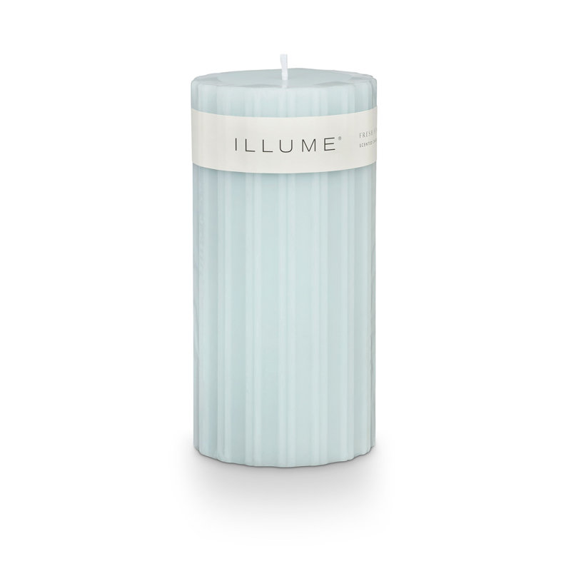 ILLUME Beautifully Done Medium Fragranced Pillar Candle, Blackberry Absinthe, Fresh Sea Salt, Medium