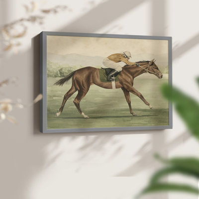Vintage Equestrian II -Framed Print - Restickable