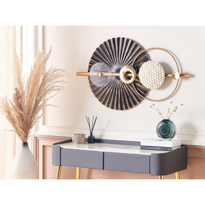 RUTHENIUM Handmade Glam Abstract Wall Decor on Metal