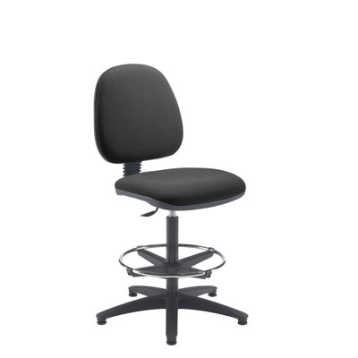 Mid Back Draughtsman Polyester Blend Drafting Chair