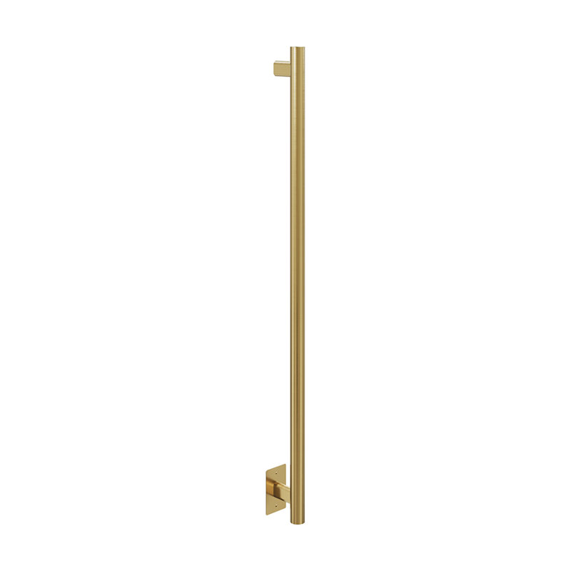 Chauffe-serviettes électrique mural 48 po Como, H 48 po x l 1,5 po x P 4 po, Or brossé