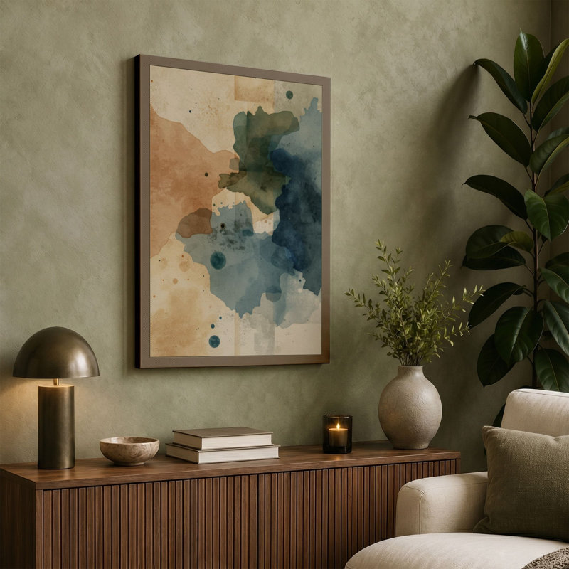 Fluid Abstraction Abstract - Wrapped Canvas, 18x12 - 45.7 x 30.5 cm, White Border