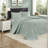 Premium Cotton Reversible Bedding Sets Seafoam Queen
