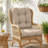 Outdoor Replacement Cushion Set Deep Seating Seat / Back Cushions with Ties (Set of 2)-374720740