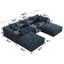 Cloud Sofa,Corduroy Fabric,Deep Seat Couches,Double-Layer Design,Removable Cushion-519055812