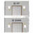 Steel Armed Sconce With Fluted Clear Glass-635897100