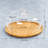 Round Wooden Decorative Cake and Snack Serving Tray with Clear Cover-1691183886