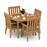 Caranas Outdoor 5 - Piece Teak Dining Set