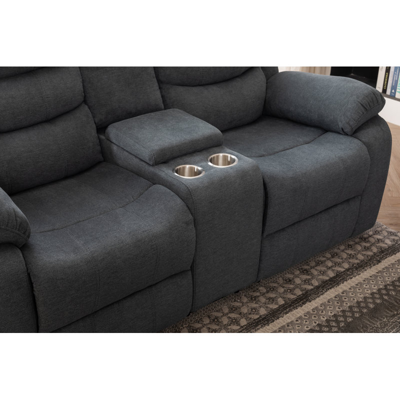 Causeuse inclinable 70,9 po Luxury, Gris