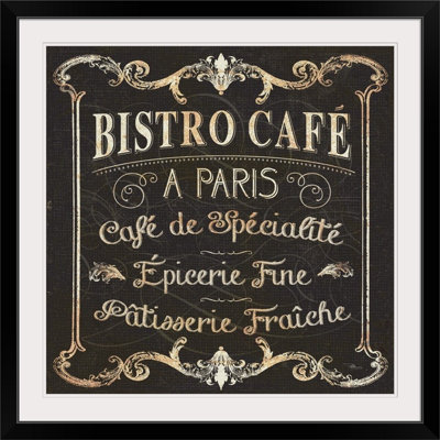 « square ii », affiche rétro Parisian Signs