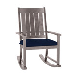 Outdoor Club Rocking Metal Chair with Cushions