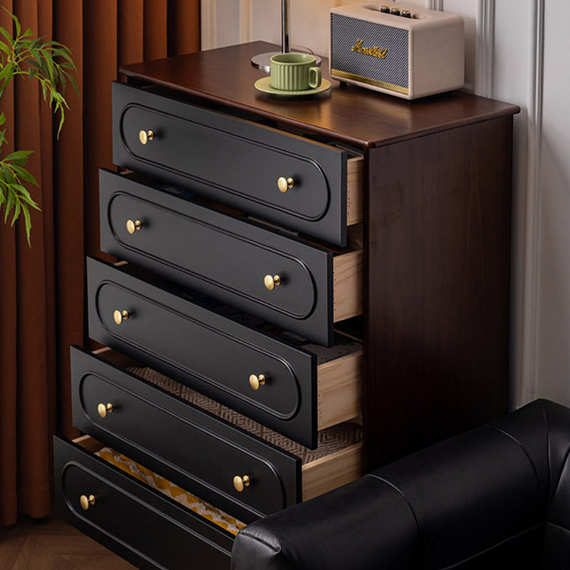 Armoire de rangement multifonctionnelle, Brun clair et noir