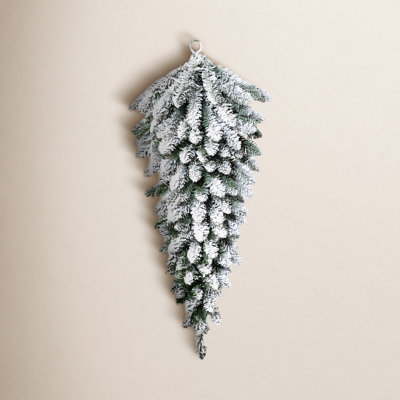 36" Frosted Pre-Lit Christmas Swag