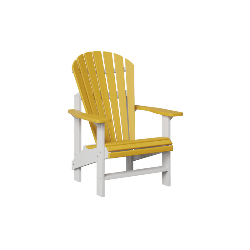 Chaise Adirondack droite Lineville, Jaune soleil levant