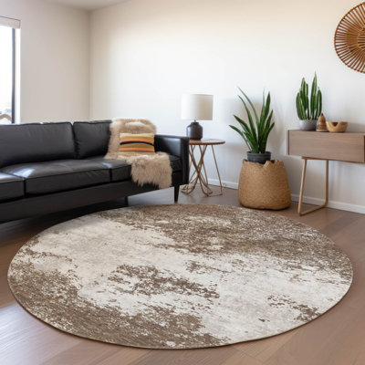 Tapis intérieur / extérieur brun Aera 