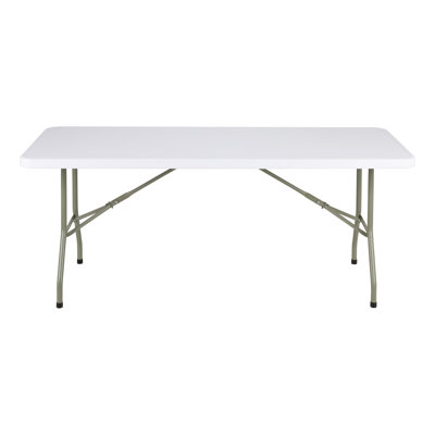 Rectangular Blow-Molded Plastic Indoor/Outdoor Folding Training Table