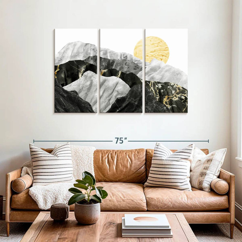 Paysage de marbre Avery IV, H 36 po x l 57 po