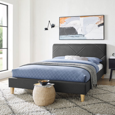 Lakeside Upholstered Low Profile Platform Bed
